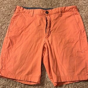 coral khaki shorts